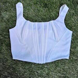 Marthea white corset top